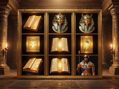 Book of Dead Slot mit Rich Wilde, &auml;gyptischem Grab und goldenem Totenbuch-Scatter