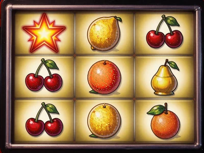 Blazing Star Merkur Klassik-Fruchtslot mit flammendem Stern und Spielhallen-Look
