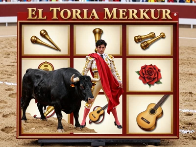 El Torero Merkur Slot mit Stierk&auml;mpfer, rotem Cape und spanischen Symbolen
